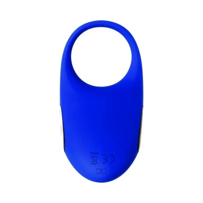Male Sex Toys Adam Eve Rechargeable Couples Penis Ring Blue Fairvillacom