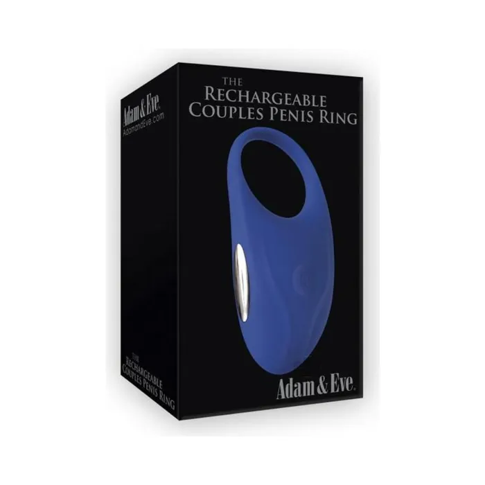 Male Sex Toys Adam Eve Rechargeable Couples Penis Ring Blue Fairvillacom