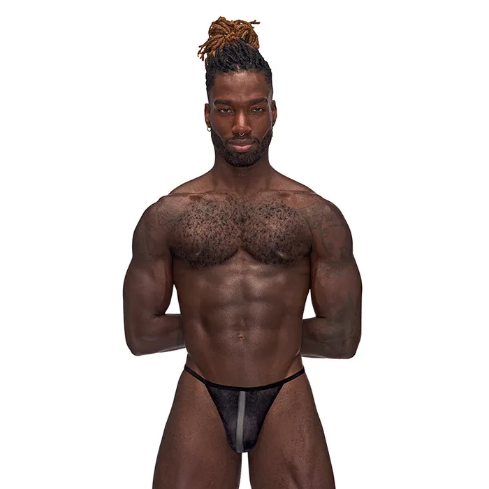 Male Sex Toys Fairvillacom MP Landing Strip Micro Thong BLK SM