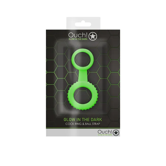 Male Sex Toys Fairvillacom Ouch Cock Ring Ball Strap Glow In The Dark