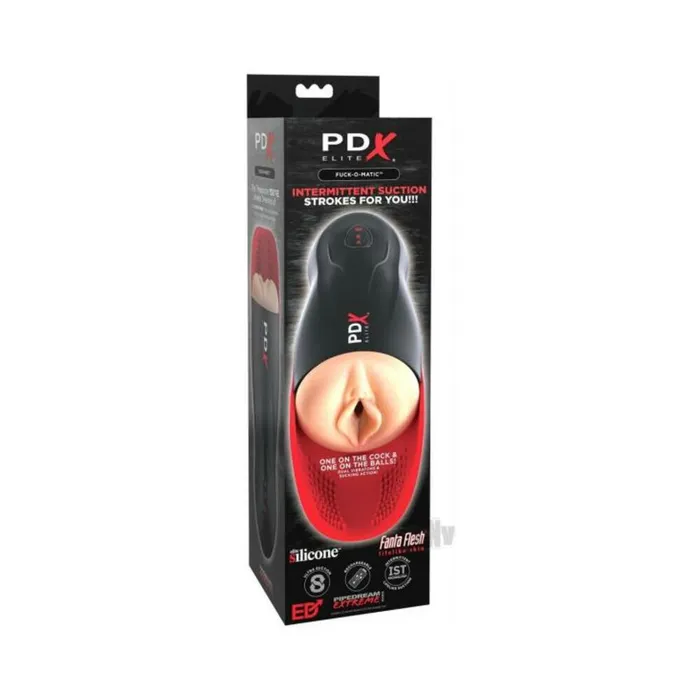 Male Sex Toys Fairvillacom Pdx Elite Fuckomatic Stroker Lightredblack