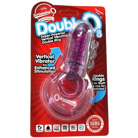 Male Sex Toys Fairvillacom Screaming O DoubleO 8 Vibrating Double Cock Ring Asst Colors