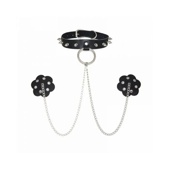 Male Sex Toys Neva Nude Pasty With Collar And Chain Fairvillacom