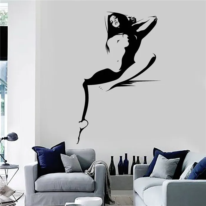 Male Sex Toys ShhhOb Wall silhouette sticker made of PVC Image 22