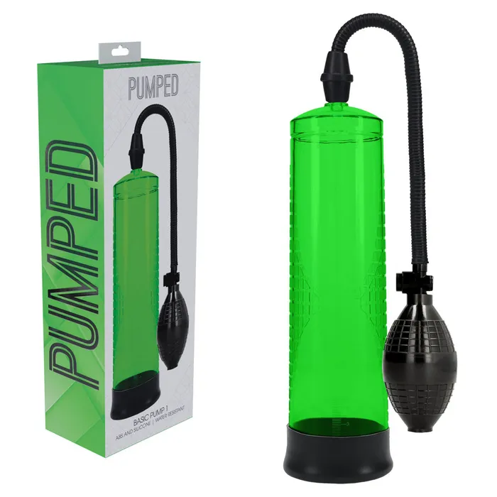 Male Sex Toys ShhhWndsr PUMPED Basic Pump 1 Green Penis Pump