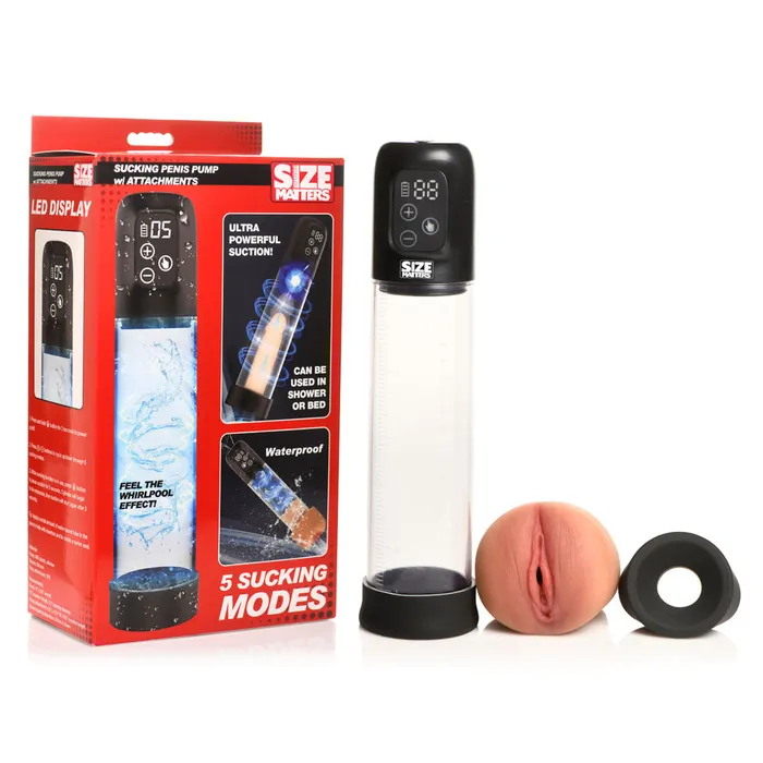 Male Sex Toys ShhhWndsr Size Matters Sucking Penis Pump