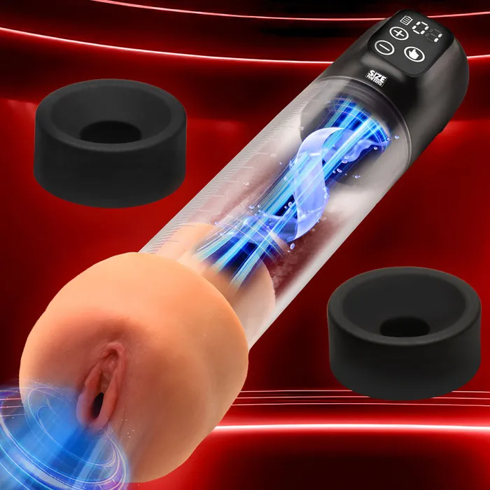 Male Sex Toys ShhhWndsr Size Matters Sucking Penis Pump