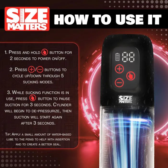 Male Sex Toys ShhhWndsr Size Matters Sucking Penis Pump