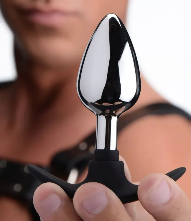 MASTER SERIES DARK INVADER METAL SILICONE ANAL PLUG MEDIUM Fairvillacom Male Sex Toys MASTER SERIES DARK INVADER METAL SILICONE ANAL PLUG MEDIUM Fairvillacom Male Sex Toys