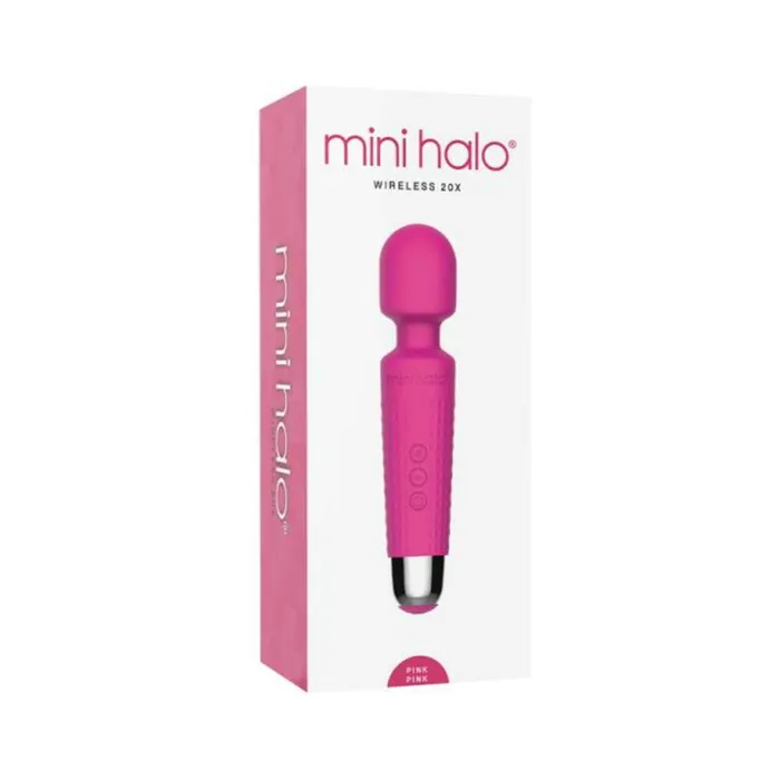 Mini Halo Wireless Wand 20x Silicone Pink Pink Fairvillacom Vibrators