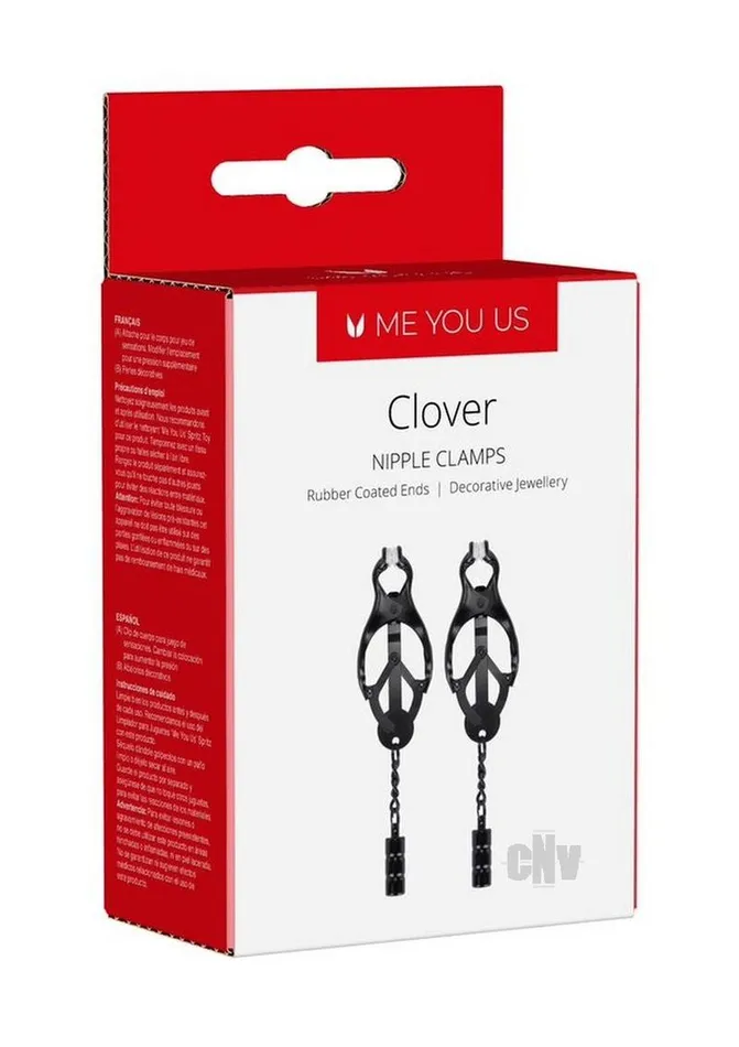 Myu Clover Nipple Clamps Black Fairvillacom Anal