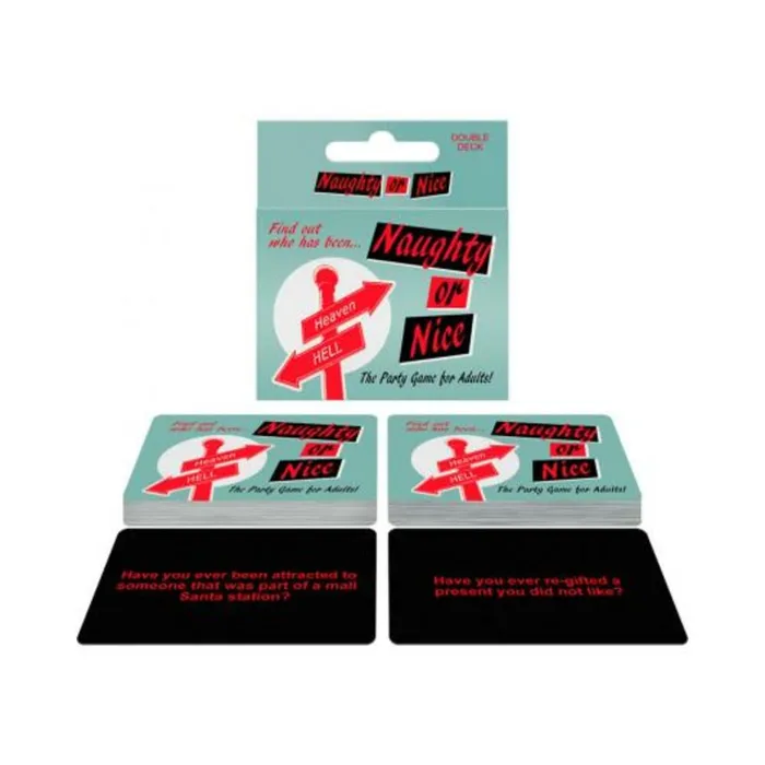 Naughty Or Nice Drinking Card Game Fairvillacom Games