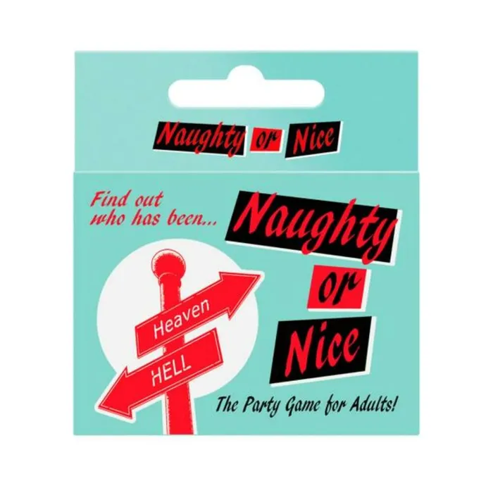 Naughty Or Nice Drinking Card Game Fairvillacom Games