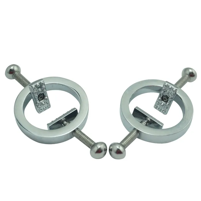 Nipple clamps in stainless steel adjustable ShhhOb Female Sex Toys