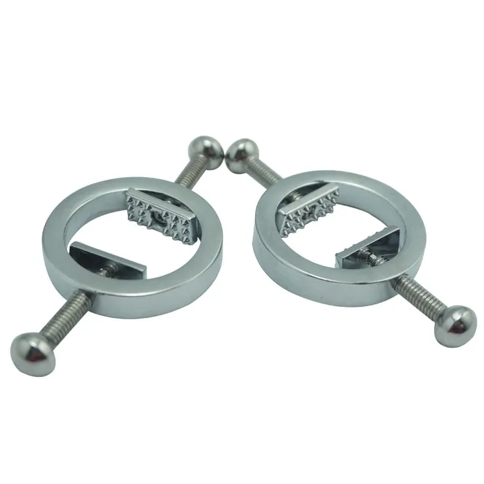 Nipple clamps in stainless steel adjustable ShhhOb Female Sex Toys