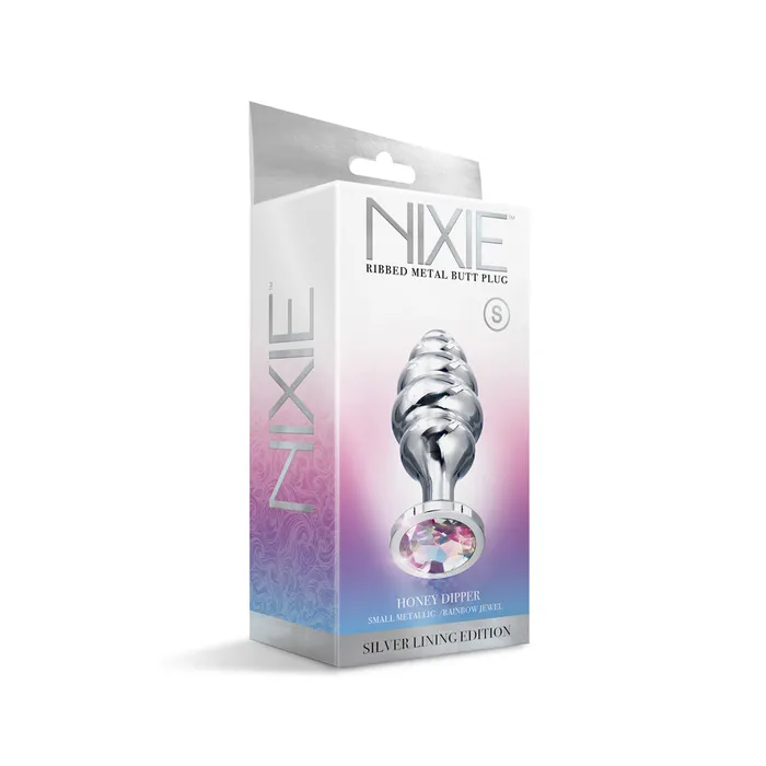 Nixie Ribbed Metal Butt Plug Honey Dipper Small Fairvillacom Anal
