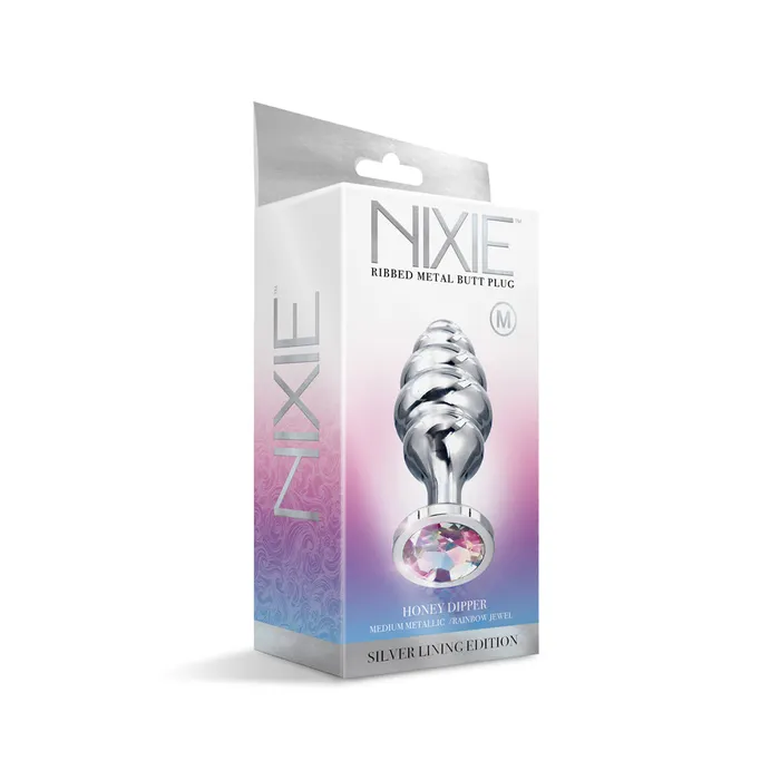 Nixie Ribbed Stainless Steel Butt Plug Honey Dipper Medium Fairvillacom Anal Nixie Ribbed Stainless Steel Butt Plug Honey Dipper Medium Fairvillacom Anal