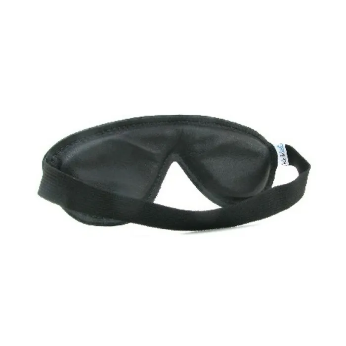NonLeather Padded Blindfold Black Fairvillacom Restraints