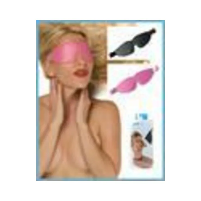 NonLeather Padded Blindfold Black Fairvillacom Restraints