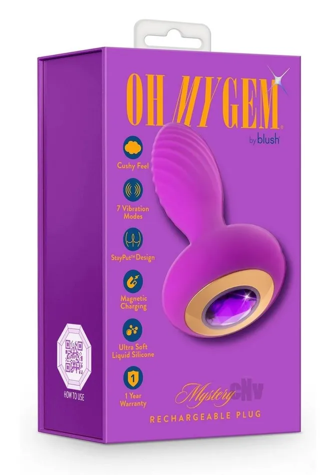 Oh My Gem Charm Plug Amethyst Blush Novelties Anal