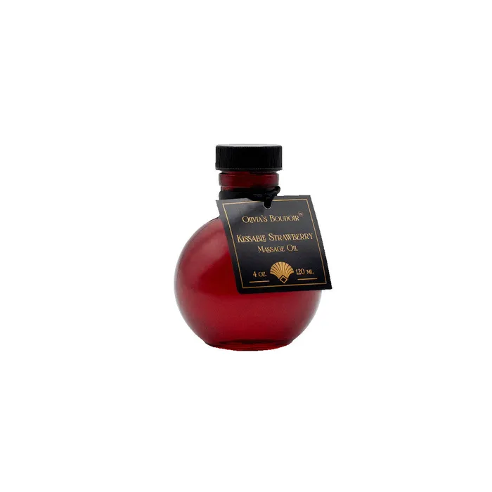 Olivias Boudoir Kissable Oil 4oz Strawberry Fairvillacom Couples