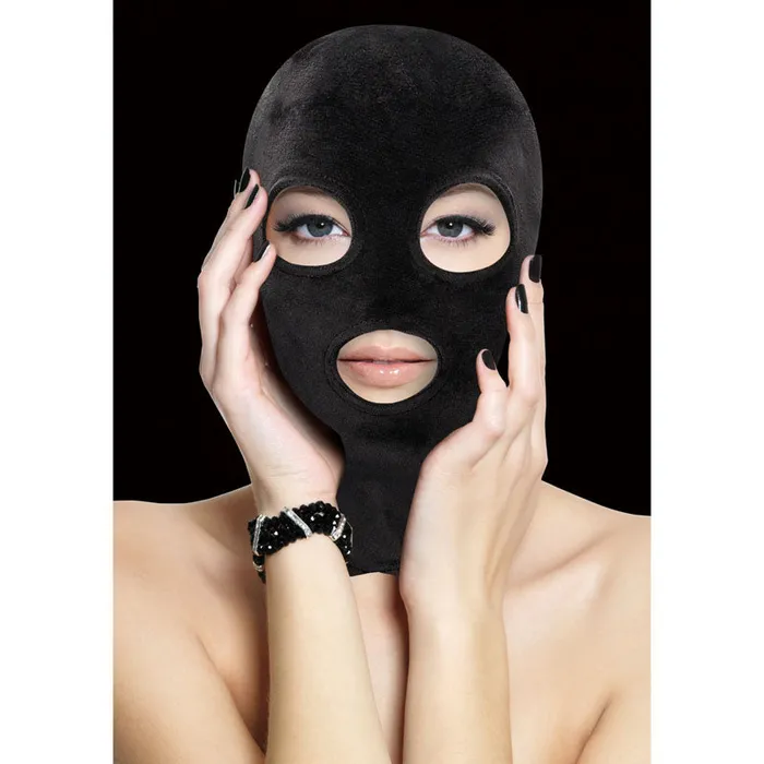 Ouch Velvet Velcro Mask with Eye and Mouth Opening ShhhWndsr Couples Ouch Velvet Velcro Mask with Eye and Mouth Opening ShhhWndsr Couples