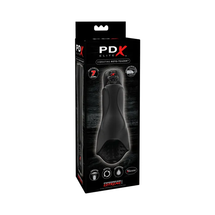 PDX Elite Vibrating RotoTeazer Black Fairvillacom Anal