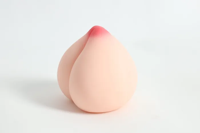 Peach Masturbator Silicone Seduction Male Sex Toys