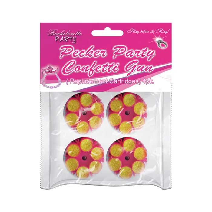 Pecker Party Confetti Gun Refill Cartridges 4 Pack Fairvillacom Enhancers