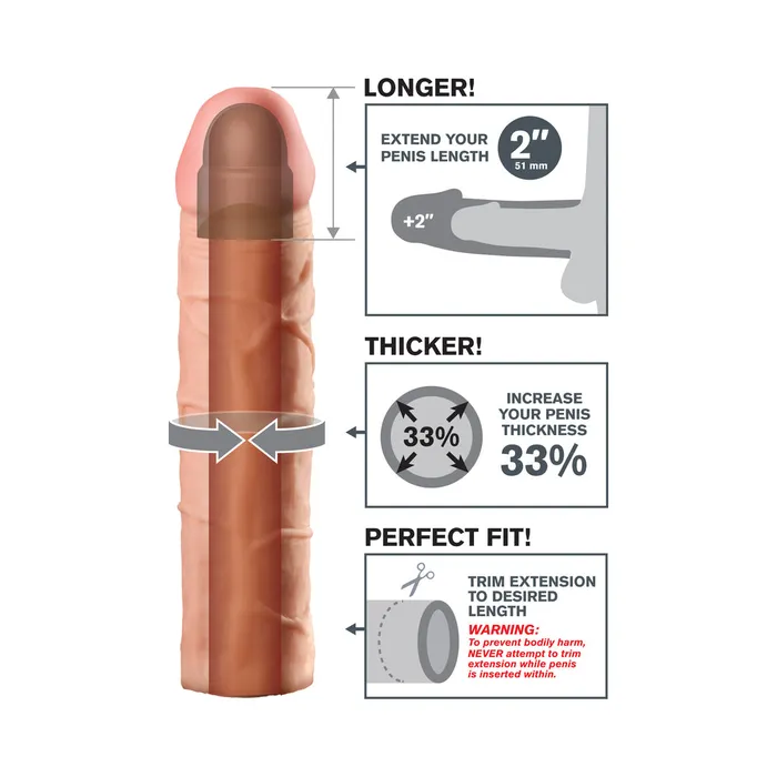 Perfect 2 Inches Extension Beige Fairvillacom Dildos