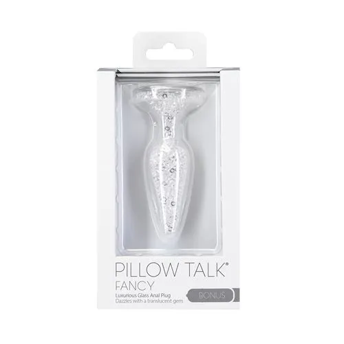 PILLOW TALK FANCY GLASS ANAL PLUG TRANSLUCENT Fairvillacom Anal