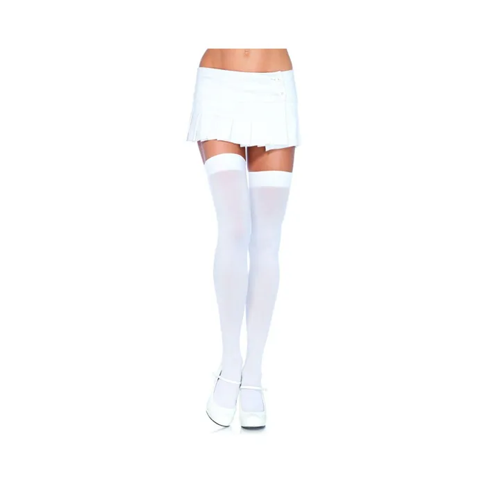 Plus Size Fairvillacom Nylon Over The Knee Plus Size White