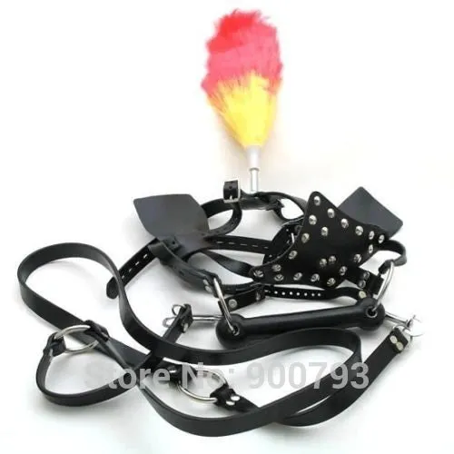 Pony play bridle harness with reins blinkers ShhhOb Female Sex Toys