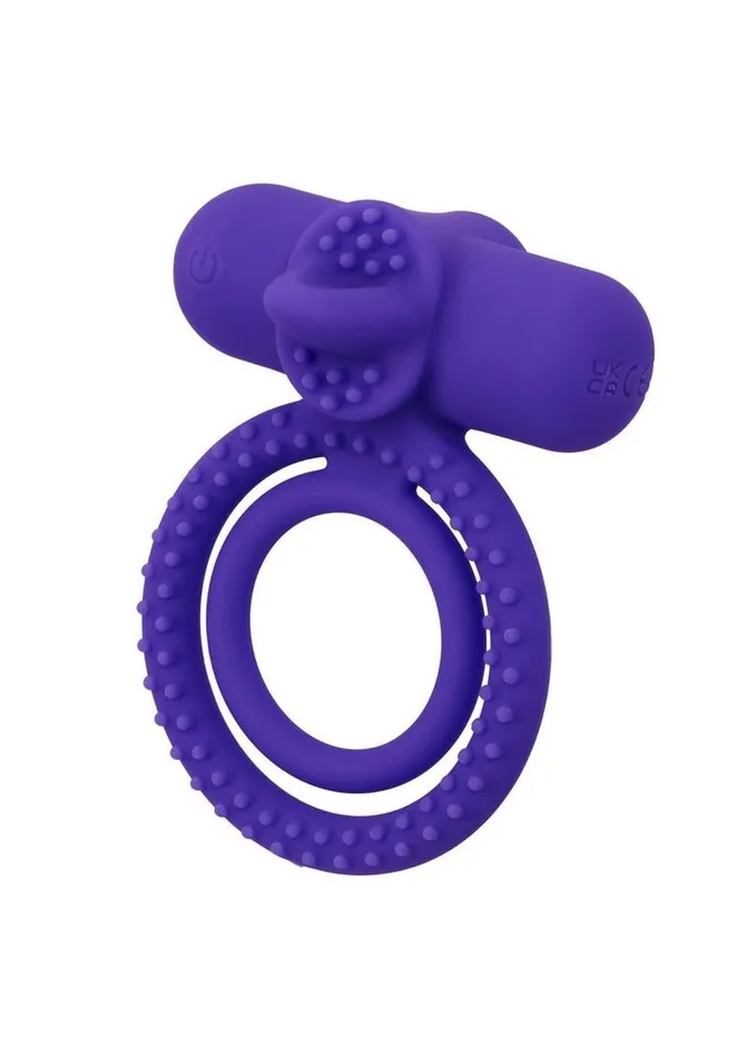 Purple People Pleaser Vibrating Orgasm Ring Couples Enhancers Vibrators