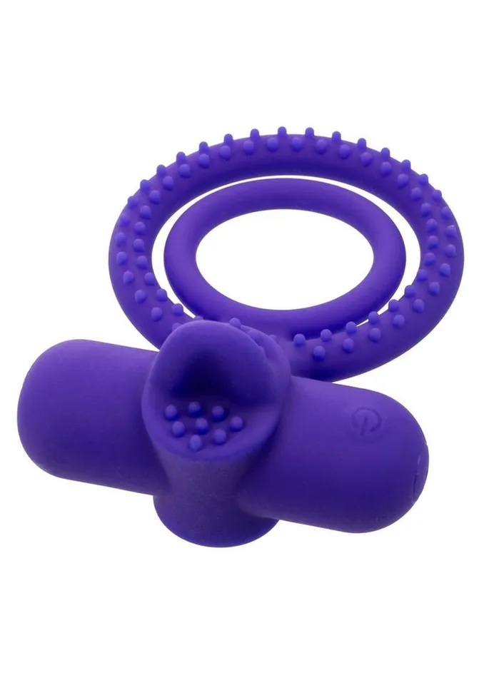 Purple People Pleaser Vibrating Orgasm Ring Couples Enhancers Vibrators