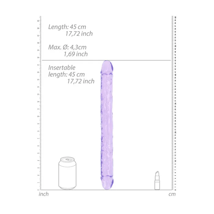 REALROCK 45 cm Double Dong Purple ShhhWndsr Dildos REALROCK 45 cm Double Dong Purple ShhhWndsr Dildos