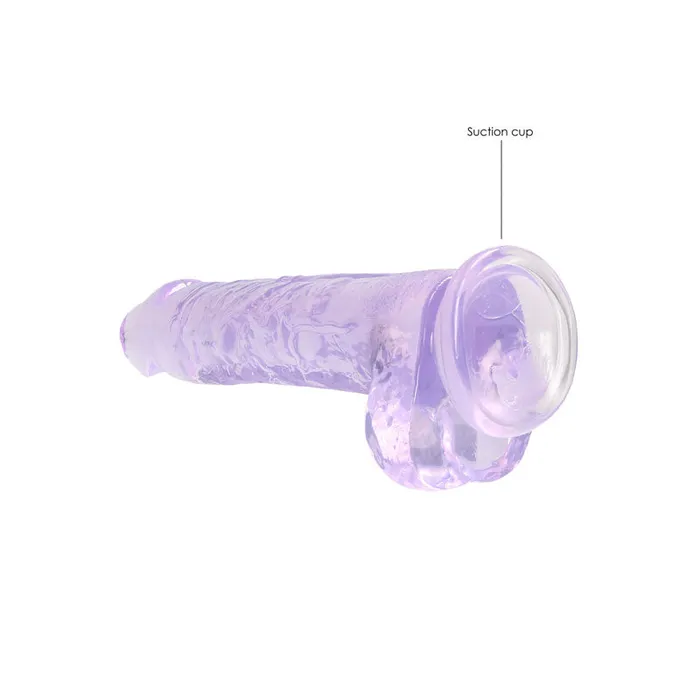 RealRock Realistic Dildo With Balls 20cm Purple ShhhWndsr Female Sex Toys RealRock Realistic Dildo With Balls 20cm Purple ShhhWndsr Female Sex Toys