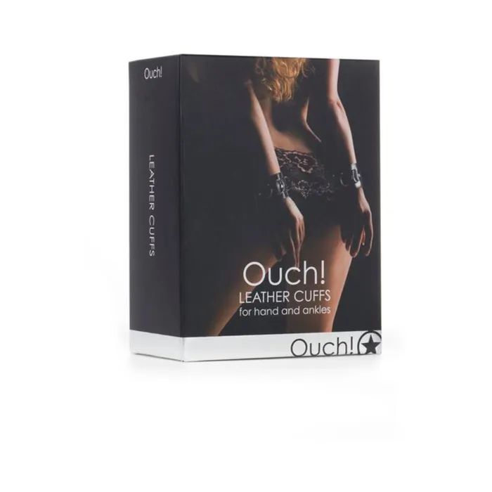 Restraints Fairvillacom Ouch Leather Cuffs Black