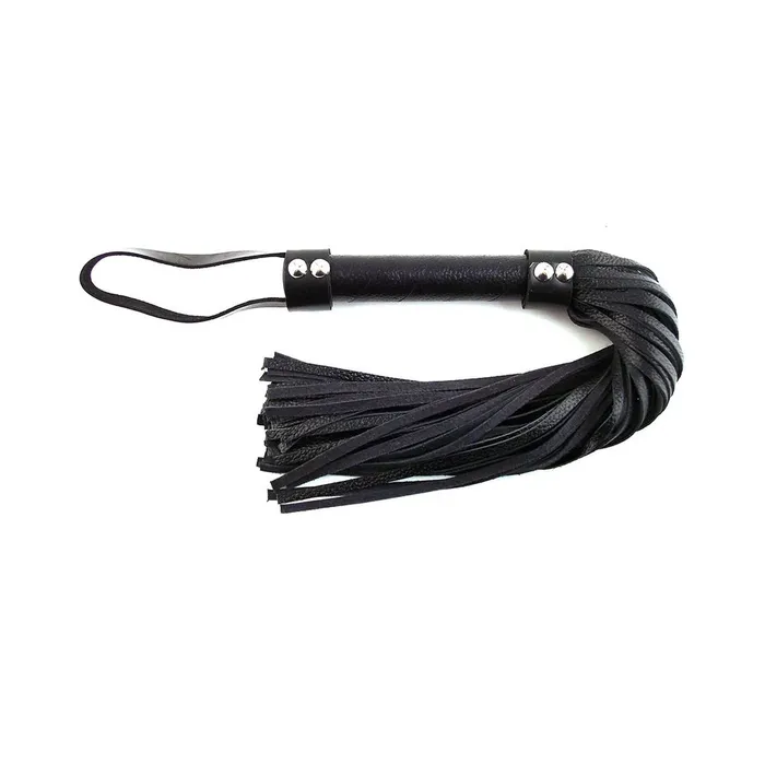 Restraints Rouge Short Leather Flogger Black Fairvillacom