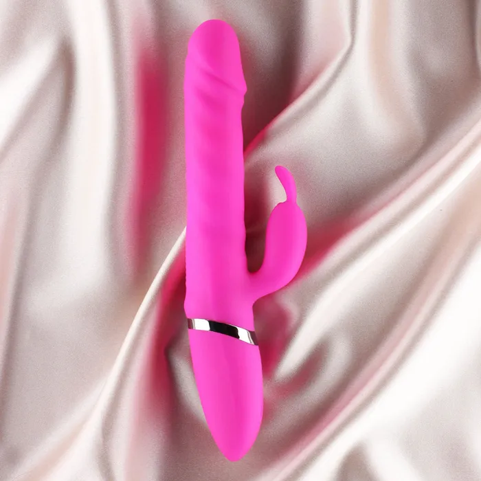 Ruby Thrusting Rabbit Vibrator Pink Fairvillacom Vibrators