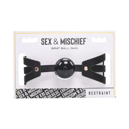 Sandm Brat Ball Gag Blackrose Gold Fairvillacom Vibrators