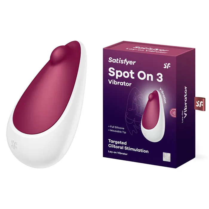 Satisfyer Spot On 3 USB Rechargeable Lay On Vibrator Berry ShhhWndsr Female Sex Toys Satisfyer Spot On 3 USB Rechargeable Lay On Vibrator Berry ShhhWndsr Female Sex Toys