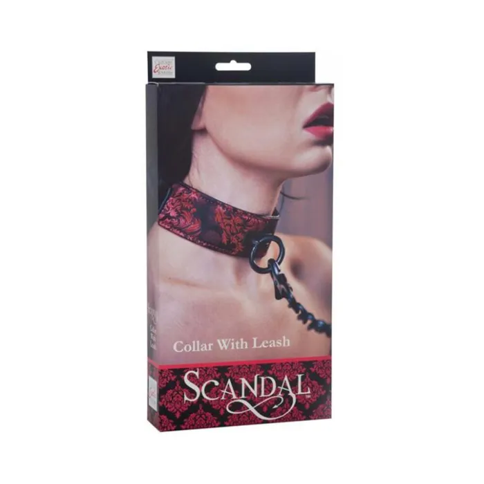 Scandal Collar With Leash Red Black OS Fairvillacom Anal Scandal Collar With Leash Red Black OS Fairvillacom Anal