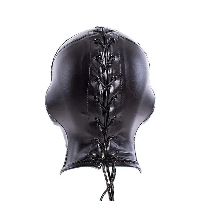 ShhhOb Female Sex Toys Deprivation hoods with lace up rear