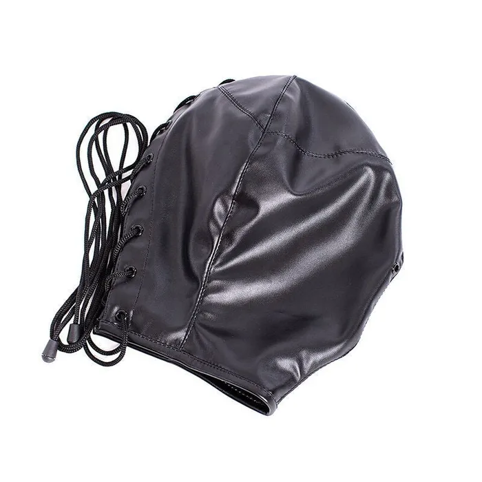 ShhhOb Female Sex Toys Deprivation hoods with lace up rear