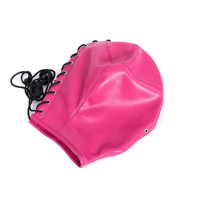 ShhhOb Female Sex Toys Deprivation hoods with lace up rear