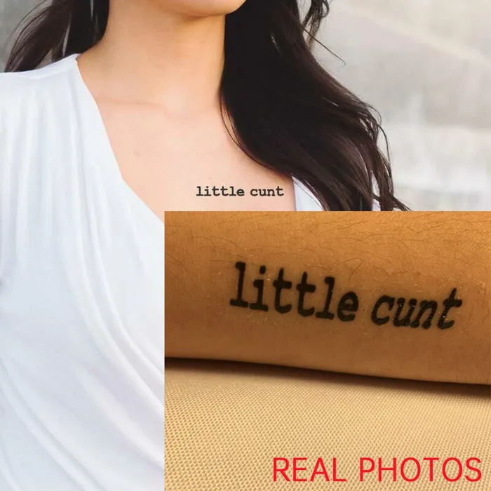 ShhhOb Temporary waterproof tattoos for BDSM slaves Little Cunt Female Sex Toys ShhhOb Temporary waterproof tattoos for BDSM slaves Little Cunt Female Sex Toys