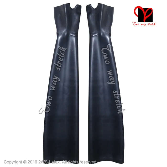 ShhhOb Vibrators Latex gloves long arm fingerless 100 latex Sizes XS thru 2XL