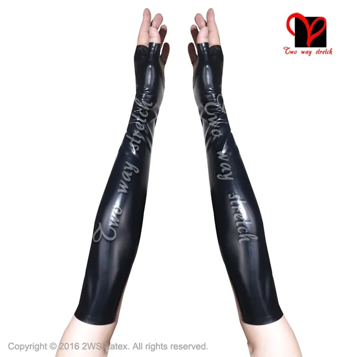 ShhhOb Vibrators Latex gloves long arm fingerless 100 latex Sizes XS thru 2XL