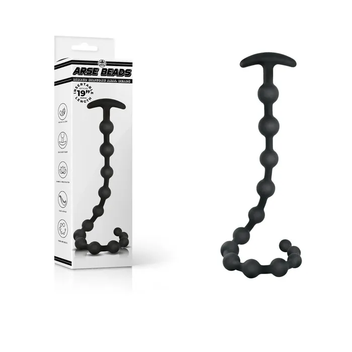 ShhhWndsr Anal Arse Beads Anal Bead Wand 48cm Black ShhhWndsr Anal Arse Beads Anal Bead Wand 48cm Black